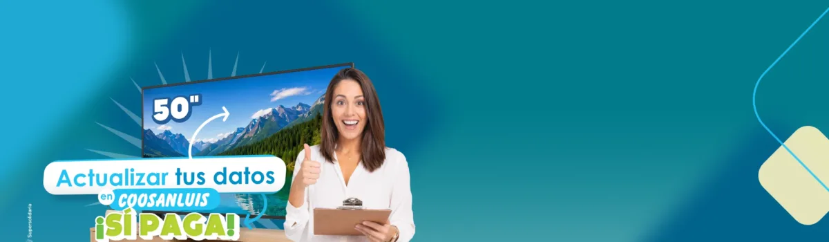 Actualizar tus datos en Coosanluis ¡Sí paga!