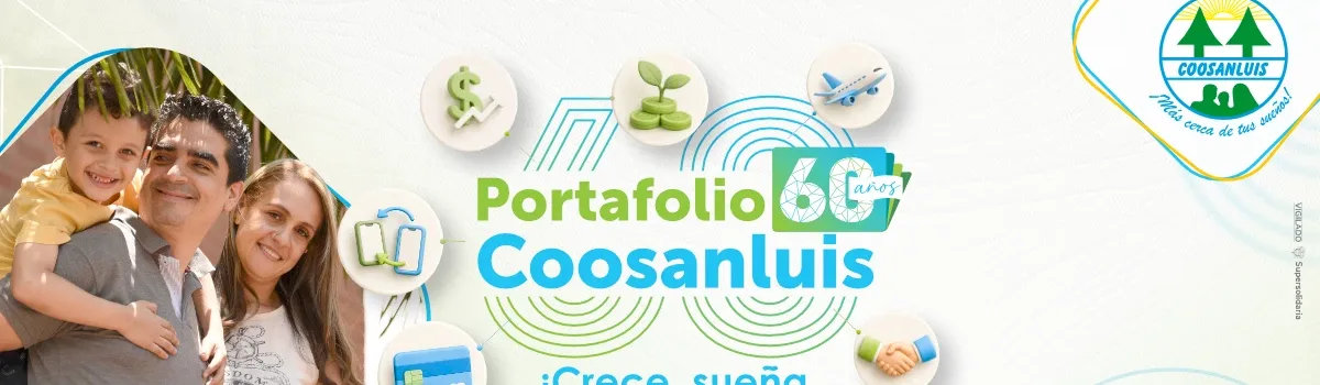 Celebremos con el Portafolio 60 años Coosanluis